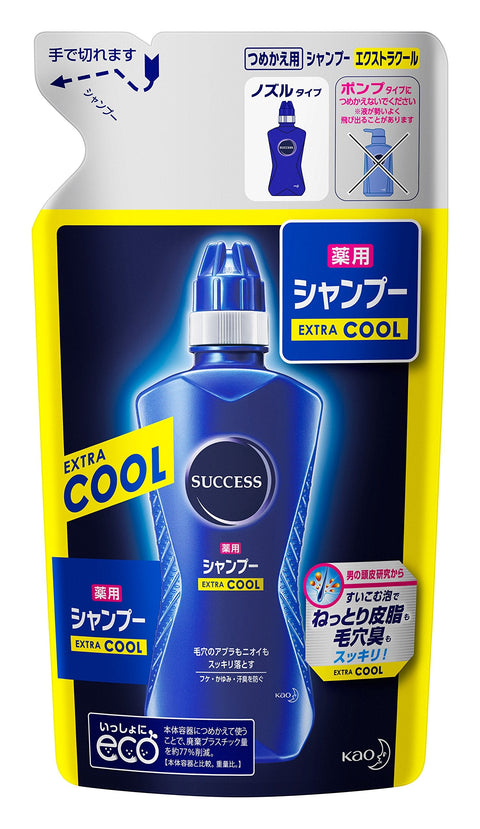 Success Medicated Shampoo Extra Cool Refill 300Ml Japan