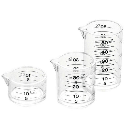 Suncraft 3-Piece Clear Measuring Cup Set