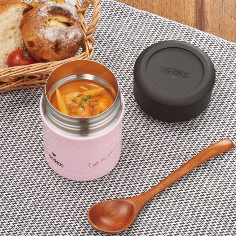 Thermos Japan Vacuum Insulated Soup Jar 300Ml Sweet Pink Jbj-303G