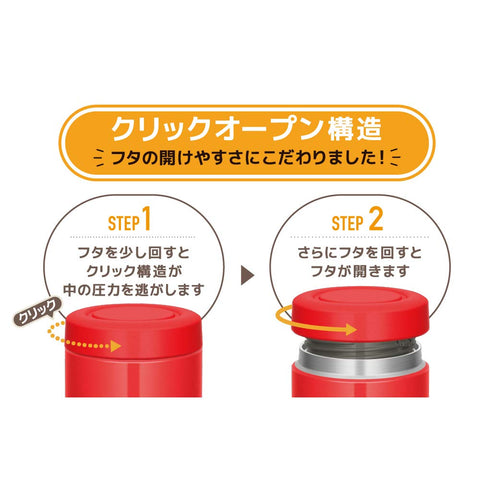 Thermos Japan Vacuum Insulated Soup Jar 500Ml Red Jbr-500R