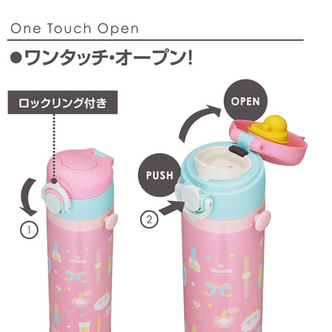 Thermos Japan Water Bottle Vacuum Insulated Kids Mobile Mug 500Ml Pink Joi-500P