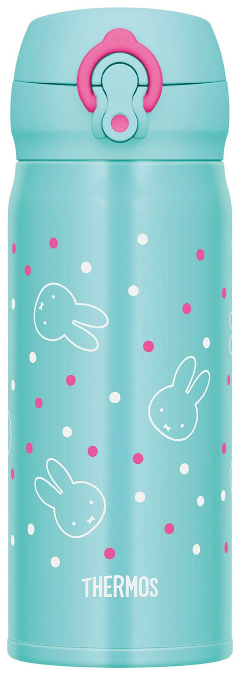 Thermos Japan Vacuum Insulated Water Bottle 400Ml Miffy Mint Green Jnl-403B Mg