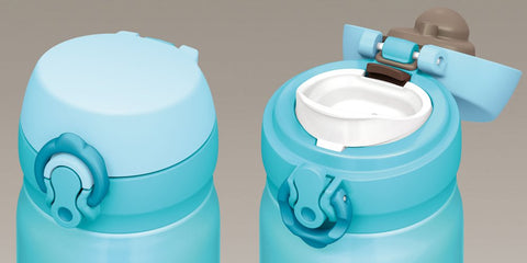 Thermos 0.5L Water Bottle Vacuum Insulated Mobile Mug [One Touch Open] Sky Blue Jnl-502 Japan