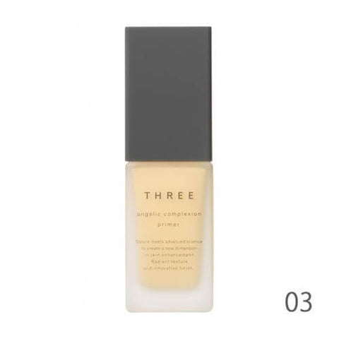 Three Angelic Complexion Primer SPF22 03 Yellow Rose 30g - Japanese Makeup Primer For Skin