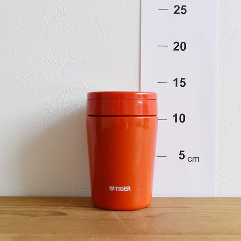 Tiger Thermos Vacuum Insulated Soup Jar 380Ml Japan Thermal Lunch Box Wide Mouth Round Bottom Chili Red Mcl-B038-Rc