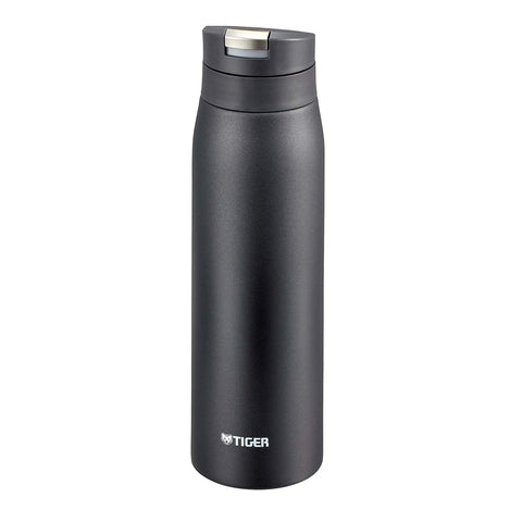 Tiger Water Bottle 600Ml Sahara Mug Stainless Bottle One Touch Lightweight Matte Black Mcx-A601Km