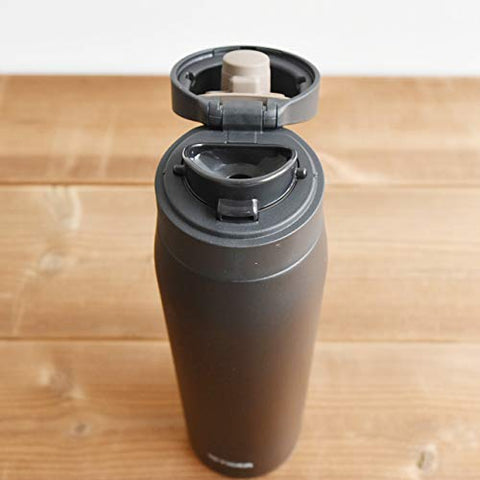 Tiger Water Bottle 600Ml Sahara Mug Stainless Bottle One Touch Lightweight Matte Black Mcx-A601Km