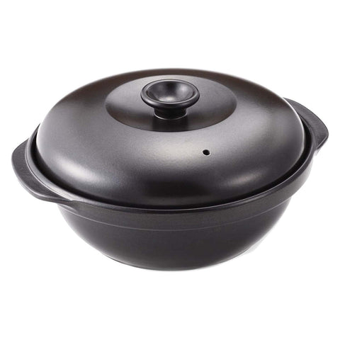 Toceram Heat-Resistant Ceramic Casserole Pot With Steamer Insert 21cm