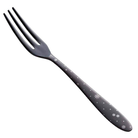 Todai Rikyu Black Crystal Pattern Cake Fork - Japanese Tableware