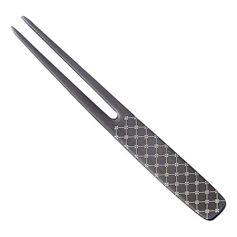 Todai Rikyu Black Pick Fork Kanzashi Hanabishi From Japan