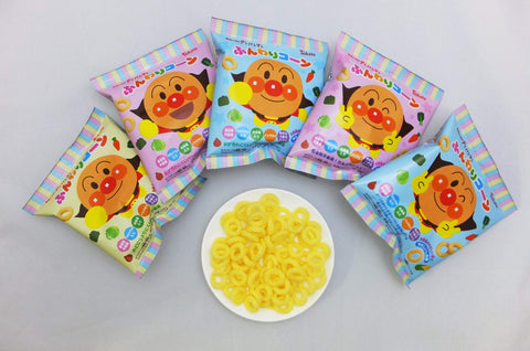 Eastern Pigeon Tohato 5P Soreike! Anpanman Fluffy Corn Easy Salty Flavor 40G (8G X 5 Bags) X 10 Bags Japan