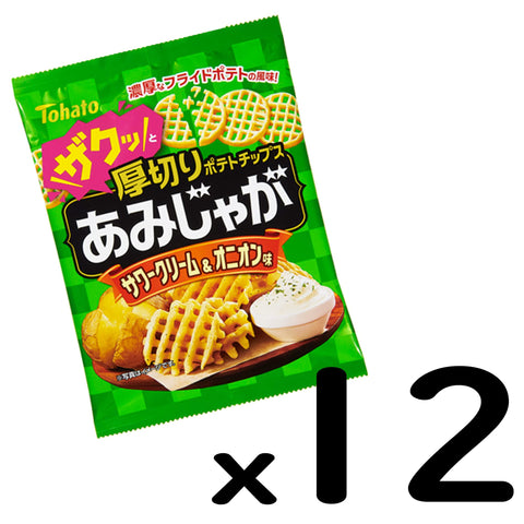 Eastern Pigeon Tohato Amijaga Sour Cream & Onion 60G 12 Bags Japan