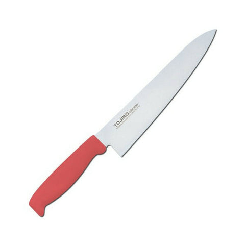 Tojiro Color Mv Gyuto Knife With Elastomer Handle 210mm - Red