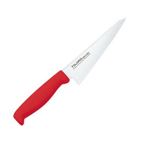 Tojiro Color Mv Honesuki Knife With Elastomer Handle Red