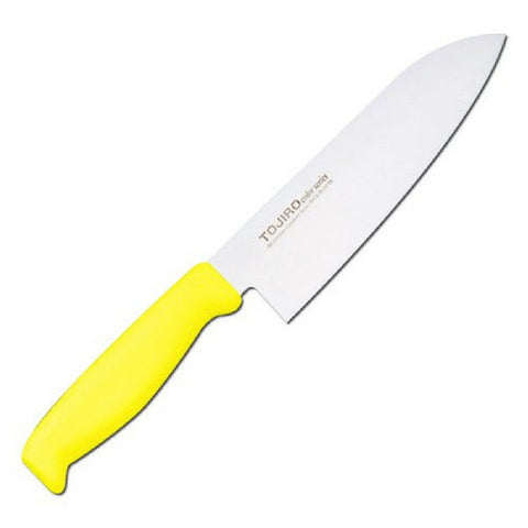 Tojiro Color Mv Santoku With Elastomer Handle Yellow