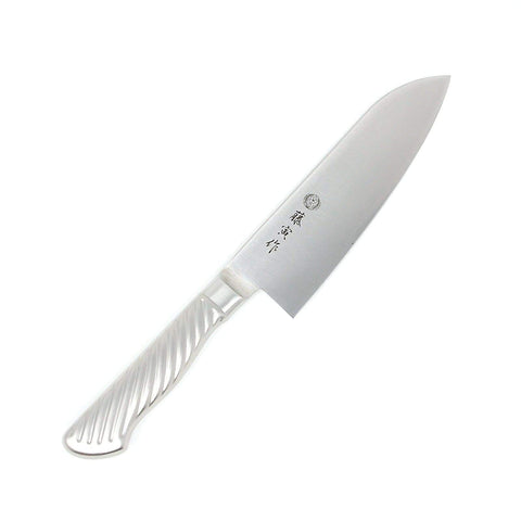 Tojiro Fujitora Dp 3-Layer Santoku Knife With Stainless Steel Handle 170Mm Fu-895