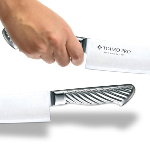 Tojiro Pro Dp F-895 Santoku Knife 170Mm Japan Cobalt Alloy Steel Meat/Fish/Veg Tornado Pattern Easy Grip