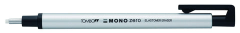 Tombow Japan Pencil Holder Eraser Monozero Round Silver Eh-Kur04