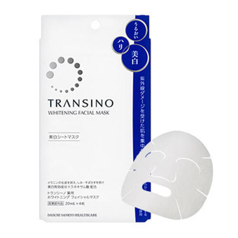 Transino Medicated Whitening Facial Mask 4x Sheets