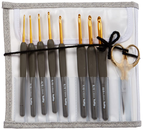 Tulip Etimo Crochet Hook Set Gold Japan Premium Teg-001