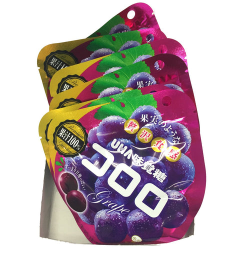 Uha Miguto Kororo Grape Candy 48G 6 Bags - Japanese Candy