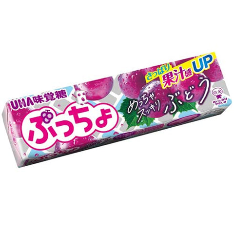 Candy March Uha Mikakuto Puccho Stick Grape 10-Pack Japan