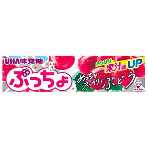 Uha Miguto Puccho Stick Sukkiri Grape 10 Grains 10 Sticks (2 Cases) | Japanese Candy