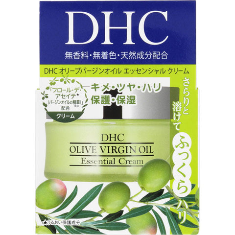 Dhc Olive Virgin Oil Essential Cream Fragrance-Free & Coloring-Free  32g - Japanese Facial Care