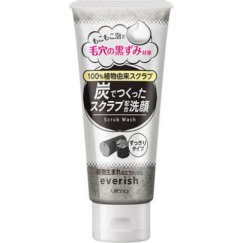 Utena Everish Charcoal Everyday Scrub Wash 135g - Japanese  Cleansing Foam