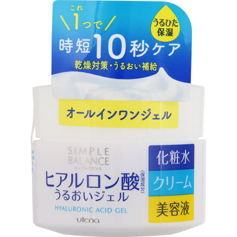 Utena Simple Balance Hyaluronic Acid Moisture Gel 100g - Japanese Facial Moisturizing Gel