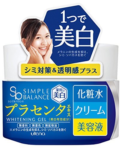 Utena Simple Balance Whitening Gel For Freckles Prevention 100g - Japanese Brightening Gel