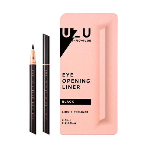 Uzu By Flowfushi Eye Opening Liner [Black] Liquid Eyeliner Hot Water Off Dye Free Hypoallergenic