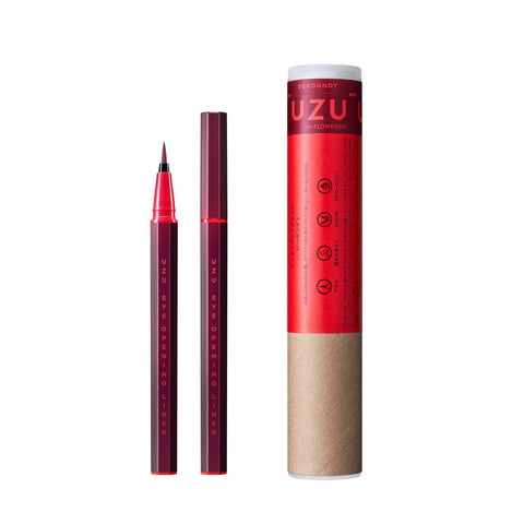 Uzu By Flowfushi Burgundy Liquid Eyeliner Alcohol Free Dye Free Hypoallergenic Japan