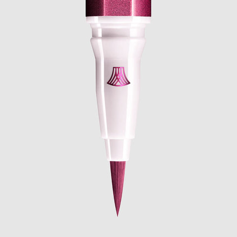 Uzu By Flowfushi Eye Opening Liner [Burgundy] Liquid Eyeliner Hot Water Off Alcohol Free Hypoallergenic