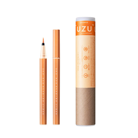 Uzu Flowfushi Orange Liquid Eyeliner  Alcohol  Dye Free Hypoallergenic Japan