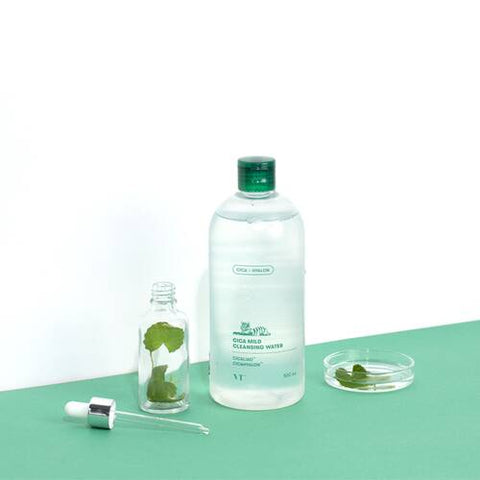 Vt Cica Micro Cleansing Water Pha 500ml - Perfect Water Cleanser For Skincare