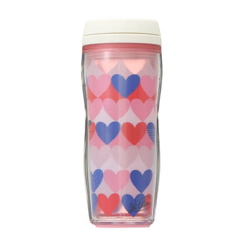 Starbucks Valentine 2022 Bottle Tricolor Heart 355ml - Japanese Starbucks Water Bottles