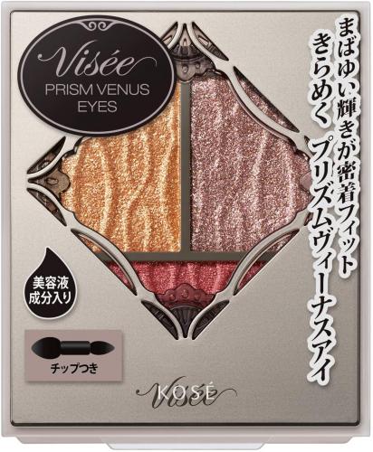 Kosé Visee Prism Venus Eyes OR-5 Valencia Orange 3g - Japan Eyeshadow Palette