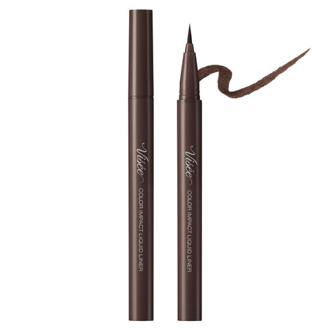 Visee Japan Richet Color Impact Liquid Eyeliner Br340 Brown 0.4Ml (1Pc)