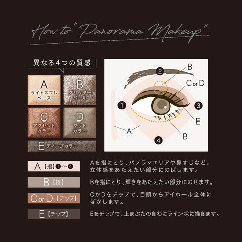 Visee Panorama Eye Palette BE-8 Pink Beige 5.5g