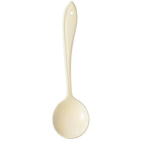 Together Japan Wada Leaf Enamel Bouillon Spoon Ivory