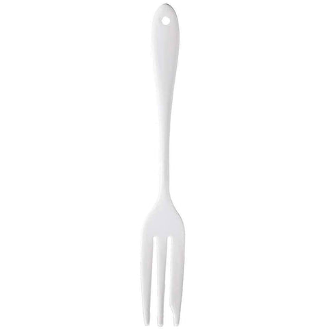 Together Japan Wada Napoli Enameled Cake Fork White