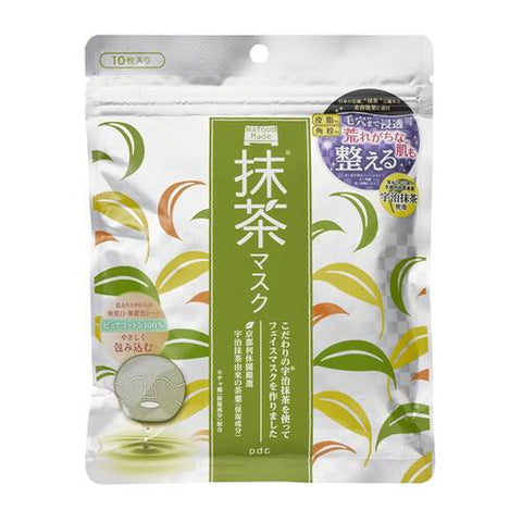 Wafood Made Pdc Matcha Mask 3 Types Of Beauty Moisturizing 10 Sheets - Japan Skincare