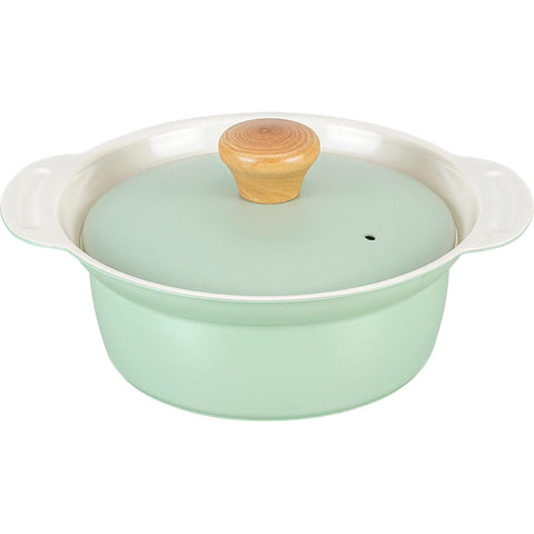 Wahei Freiz Japan Tabletop Pot 16Cm Green 1 Person Light Mini Ceramic Ih/Gas Rb-2096