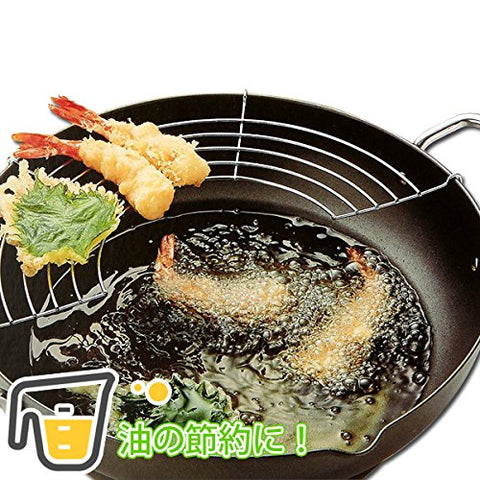 Wahei Freiz Tempura Pot 24Cm - Iron Silicon Processing - Made In Japan Er-7795