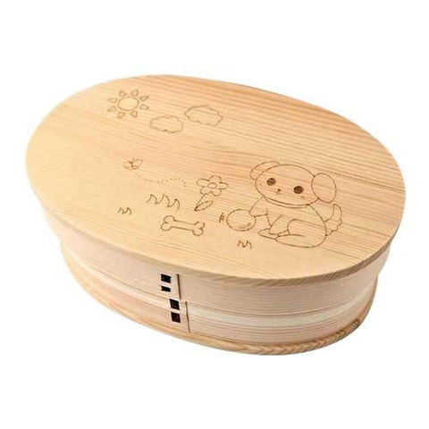 Ruozhao Wakacho Fh4-9X-01 One-Tier Lunch Box Ohisama And Dog (Small Japan)