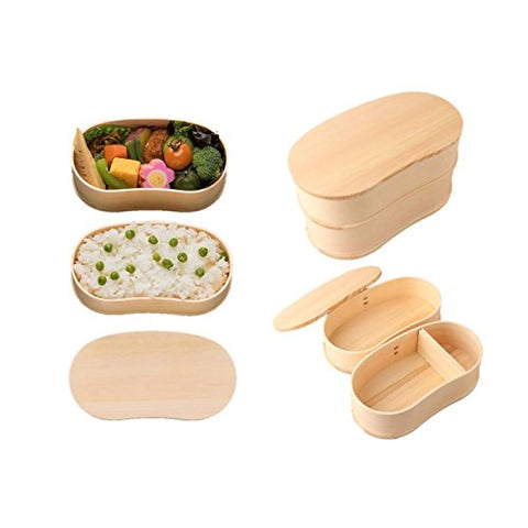 Ruozhao Japan Wakacho Wappa 2-Tier Bento Box Fh24W