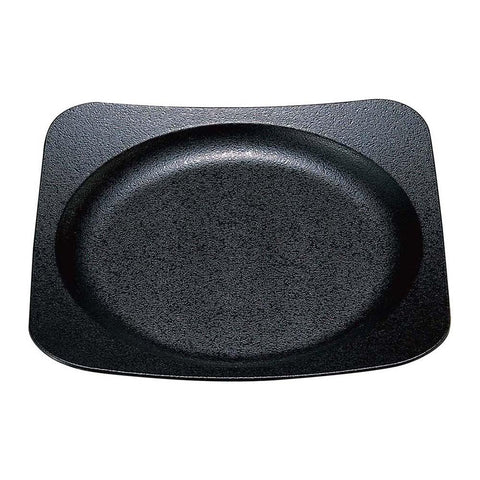 Wakaizumi Black Stone Round Edge Square Plate