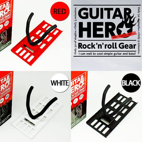 Wakabayashi Factory Wall Bijin Gh-02B Guitar Hanger Wall Hook Plaster Boards Guitar Hero Japan Black No Marks