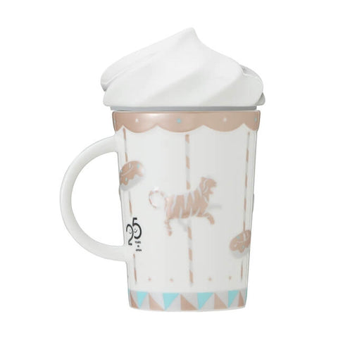 Starbucks Japan Wonderland Whip Lid Mug Carousel 355ml - Japanese Starbucks